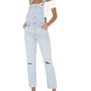 PAIGE Sierra Overalls High Rise Color: Lindon Size: 27